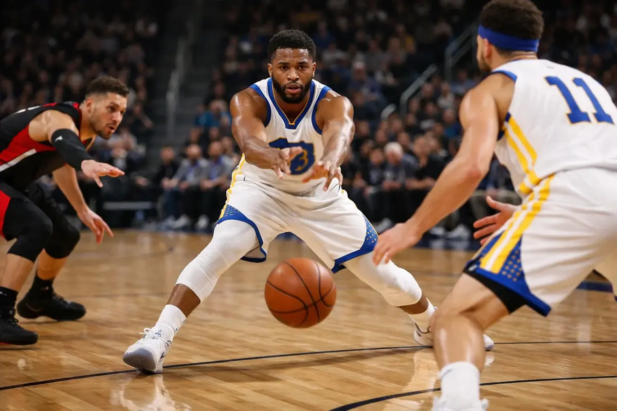 Veelzijdige NBA speler deelt assist uit aan teamgenoot