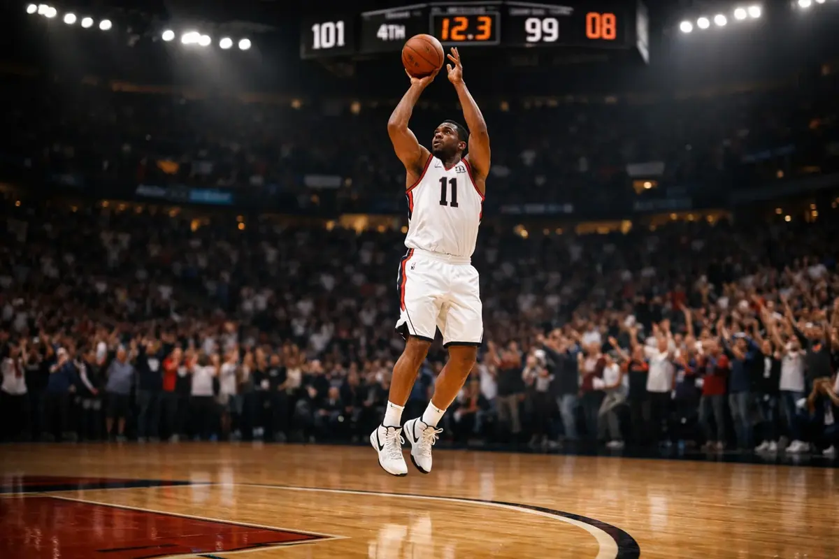 NBA sterspeler scoort belangrijke punten in play-off wedstrijd