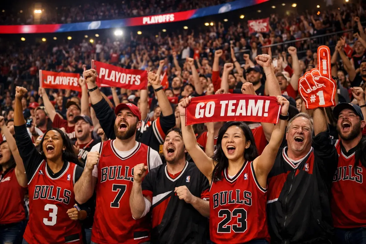 Enthousiaste fans juichen hun team toe in thuisarena